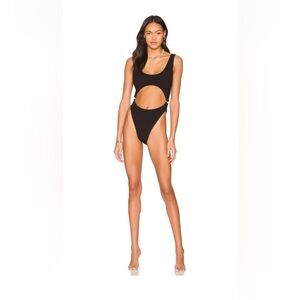 NWT Good American Revolve Always Fits Monokini in Black Size Small/Medium